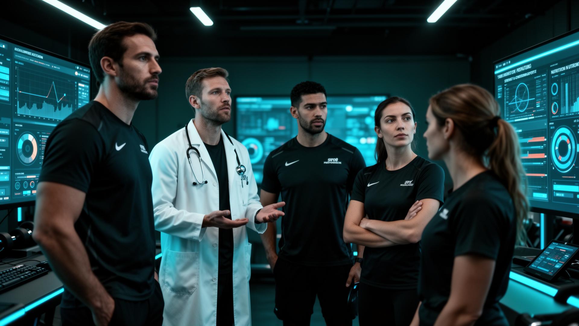 Performance specialists collaborating around player data